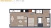 Open One Bedroom Floorplan C1